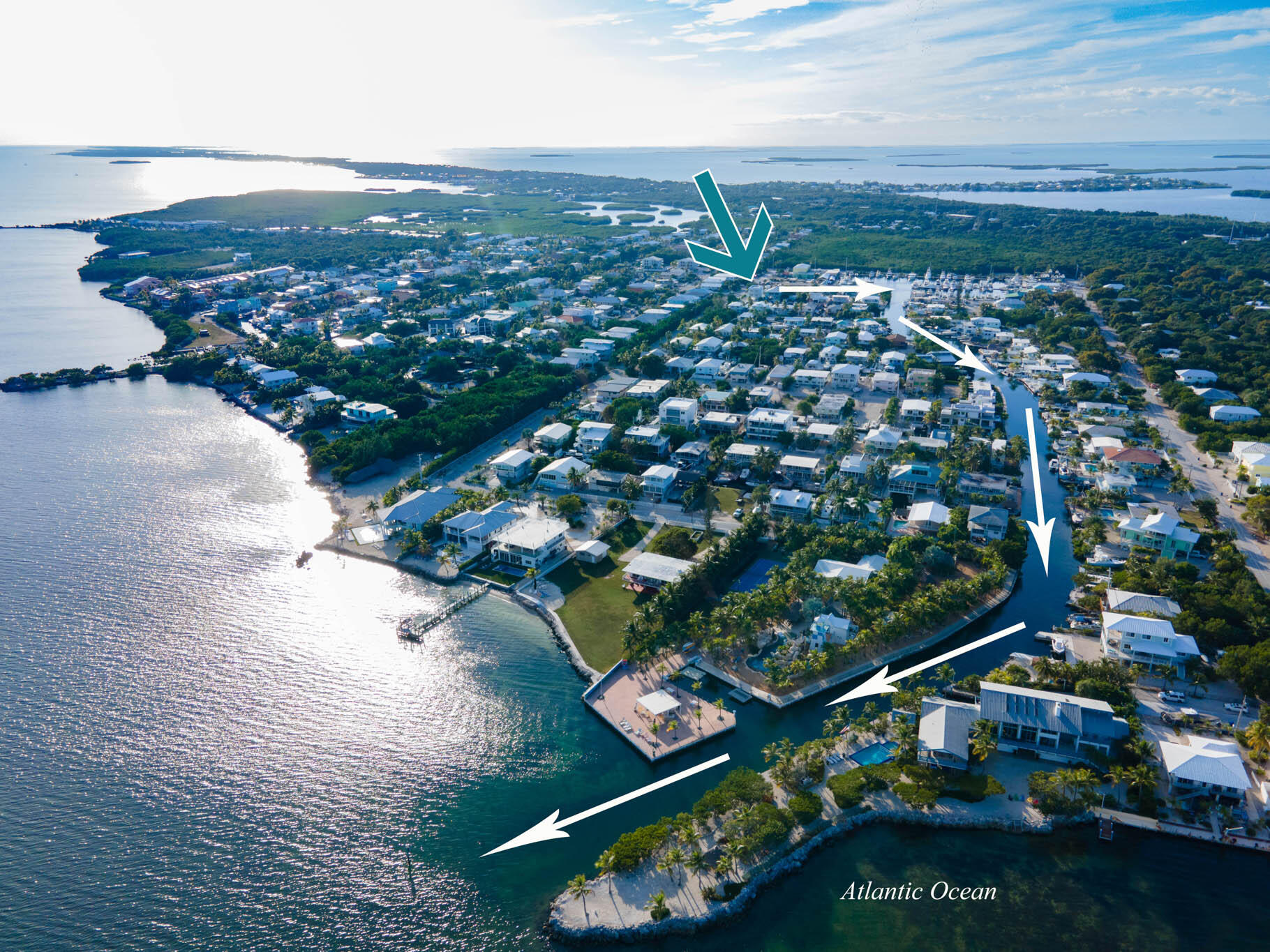 613 Portia Circle Key Largo, FL 33037 - Photo 40 of 40 an aerial view of residential houses with outdoor space