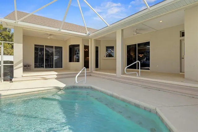 an aerial view of residential house with outdoor space