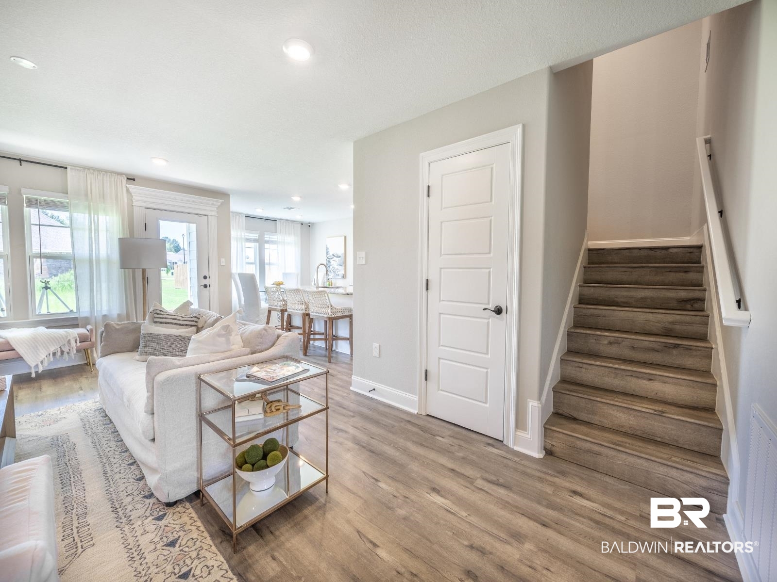 23911 Peppermint Street Elberta, AL 36530 - Photo 2 of 18 Living area featuring healthy amount of natural light, light wood-style floors, and recessed lighting