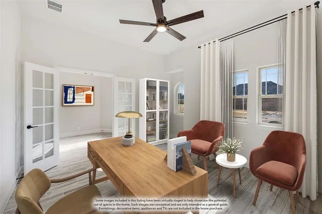 a living room with furniture a rug and a large window
