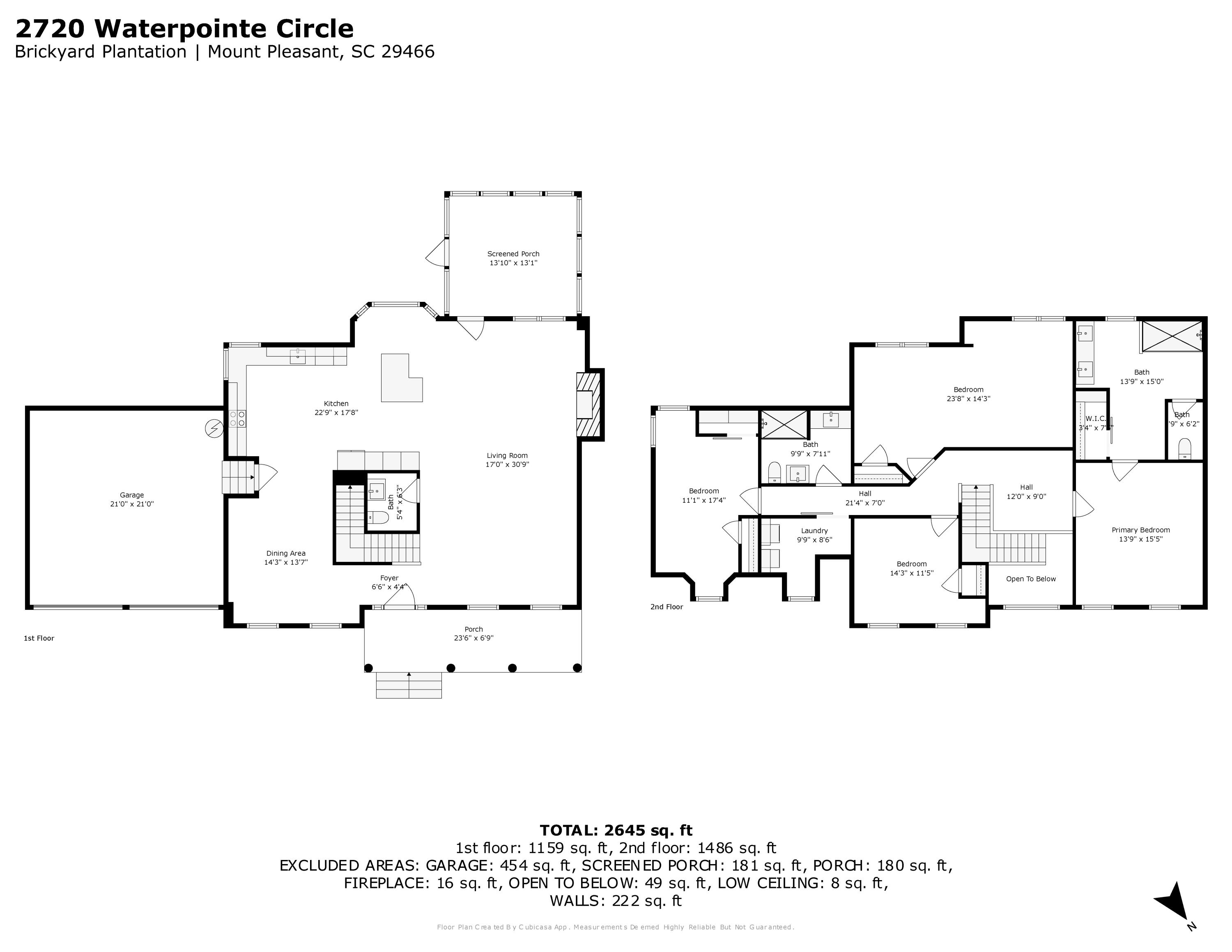 2720 Waterpointe Circle Mount Pleasant, SC 29466 - Photo 2 of 2 floorplan_combined