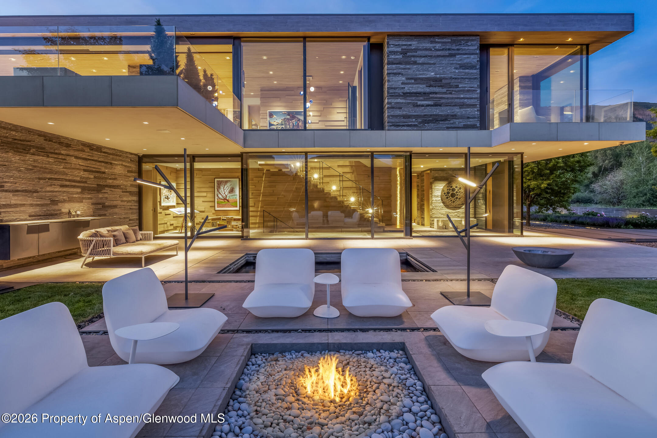 835 Chatfield Road Aspen, CO 81611 - Photo 12 of 13 Exterior Sunset