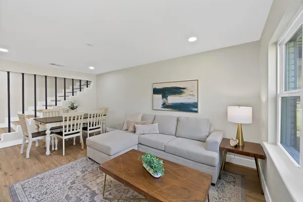 a kitchen with a sink cabinets and counter space