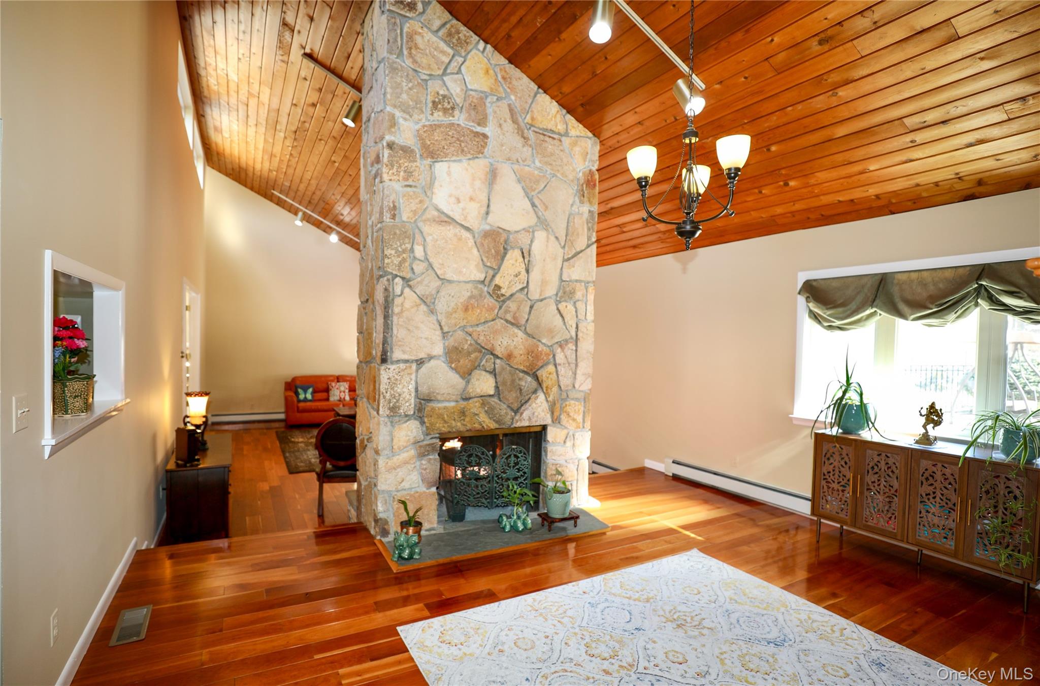 6 Bedell Road Amawalk, NY 10501 - Photo 8 of 41 Dining Room with double sided stone fireplace