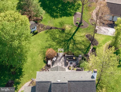 a house view with a garden space