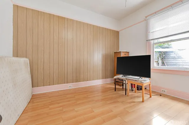 a workspace with furniture and window