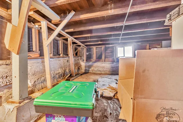 a backyard of a house with seating space