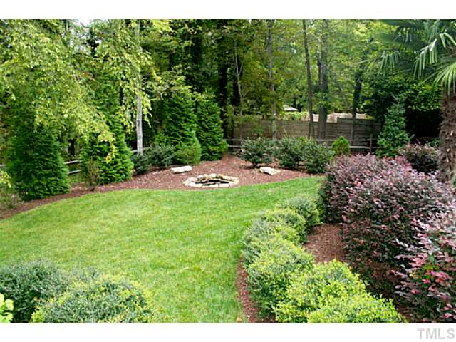5009 Raintree Court Raleigh, NC 27609 - Photo 21 of 23 a view of backyard with green space