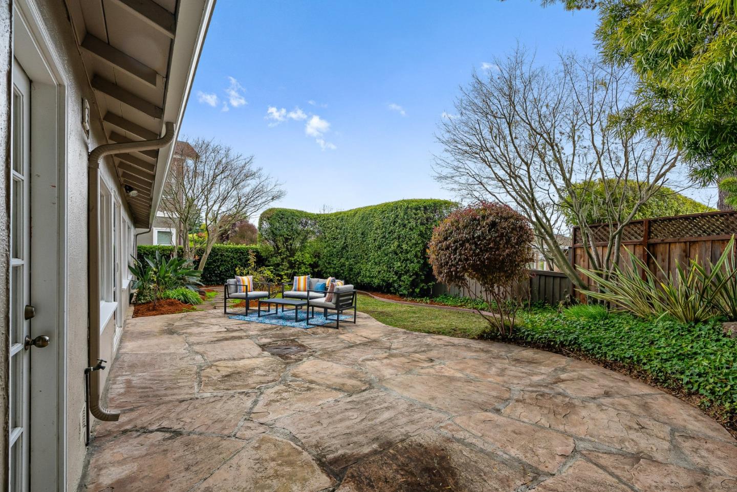 214 Martin Drive Aptos, CA 95003 - Photo 19 of 33 a view of a backyard with sitting area