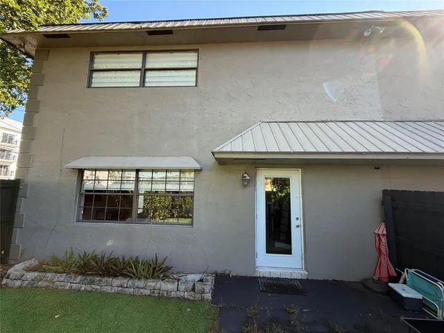 a view of a house with a balcony