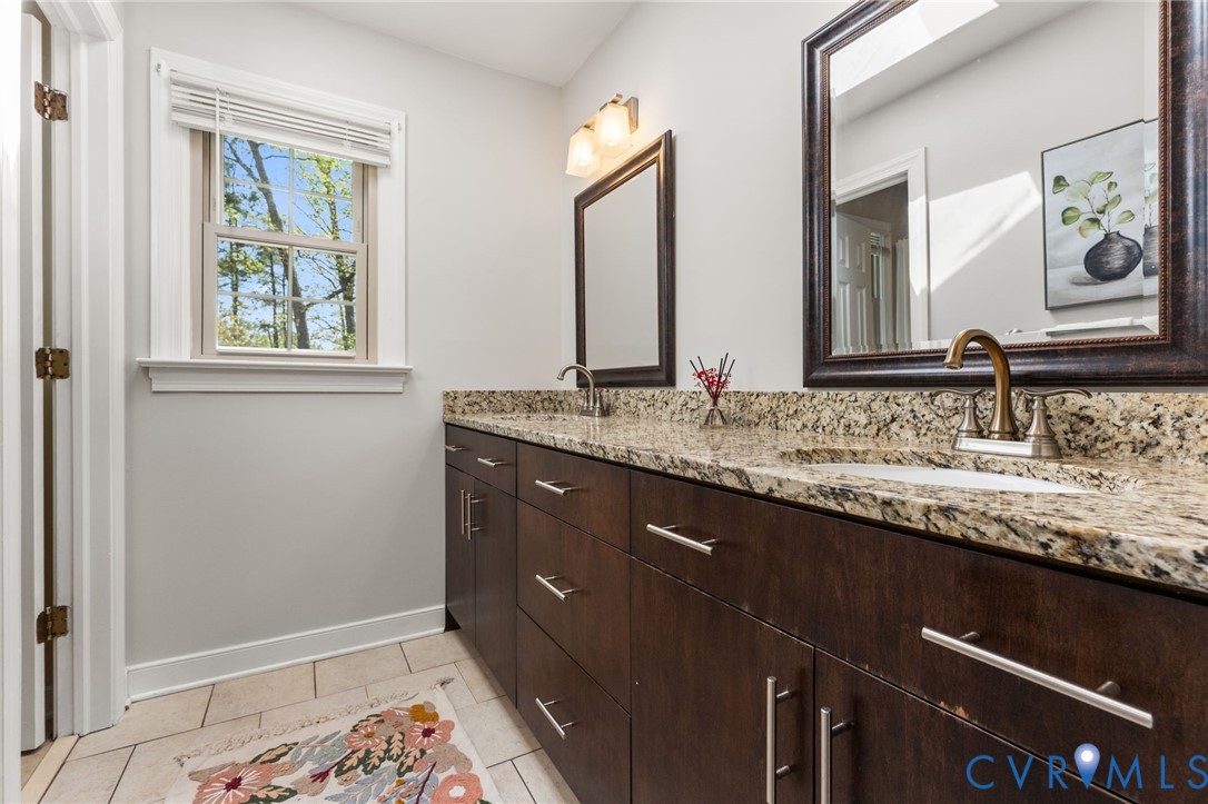 12601 Cottage Mill Road Midlothian, VA 23114 - Photo 36 of 38 Bathroom featuring double vanity and light tile pa