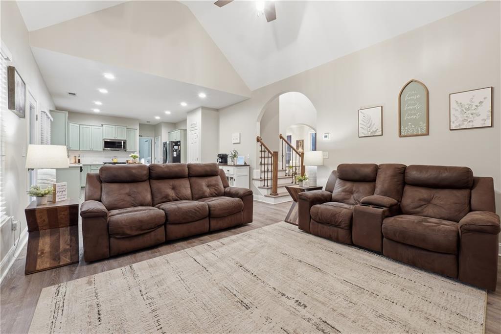 158 Pine Trail Dallas, GA 30157 - Photo 18 of 64 a living room with furniture and a large window