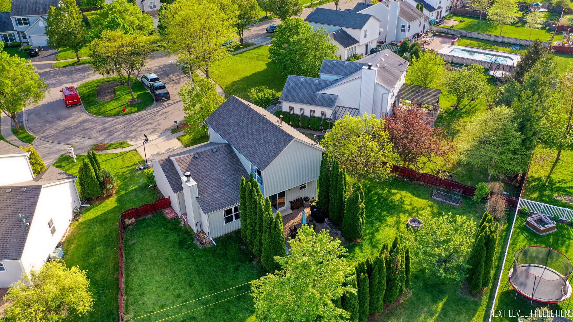 1916 Prairie Ridge Court Plainfield, IL 60586 - Photo 7 of 31 an aerial view of a house with a garden