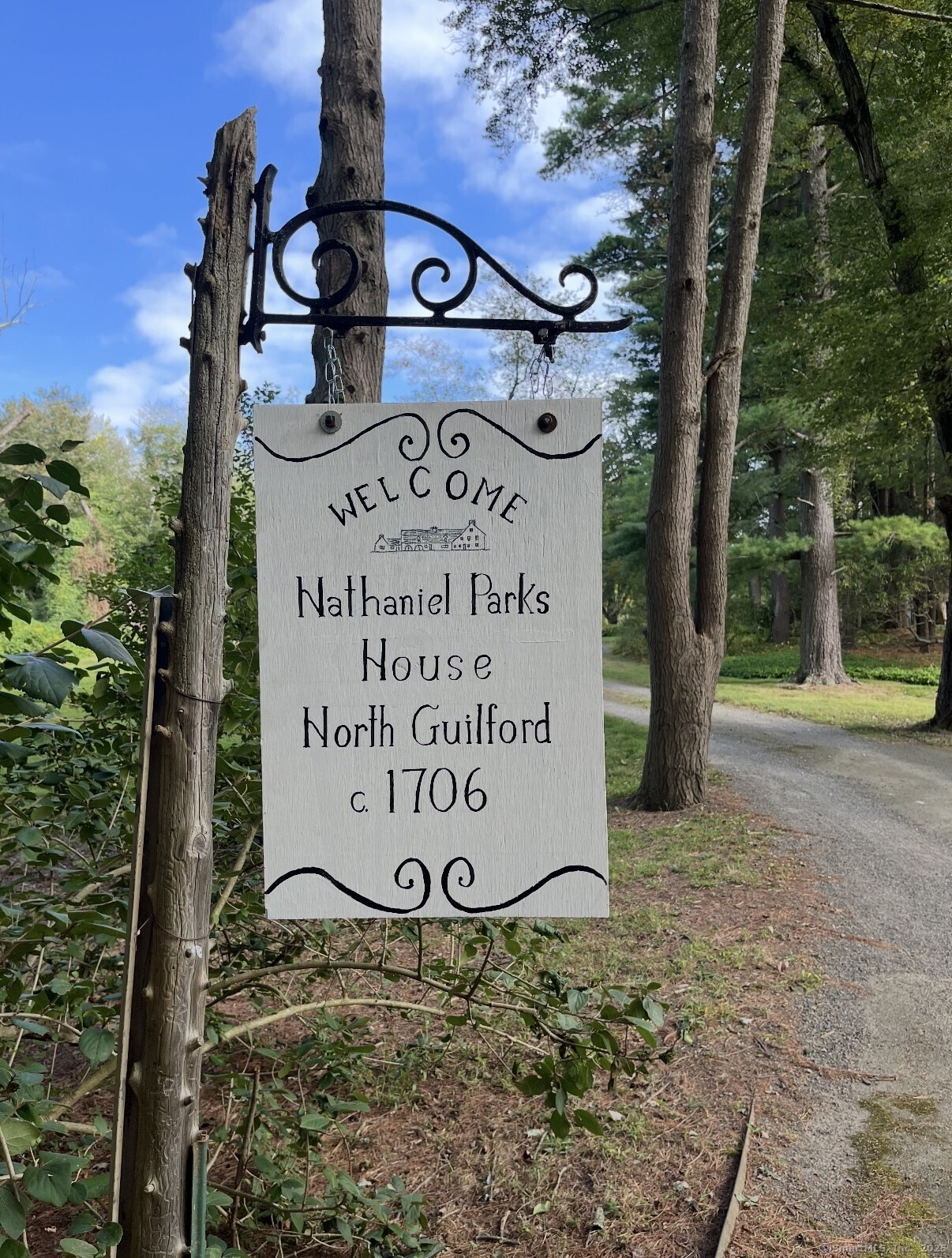 71 Beecher Road Woodbridge, CT 06525 - Photo 29 of 32 The sign highlights the home's origins dating back to circa 1706