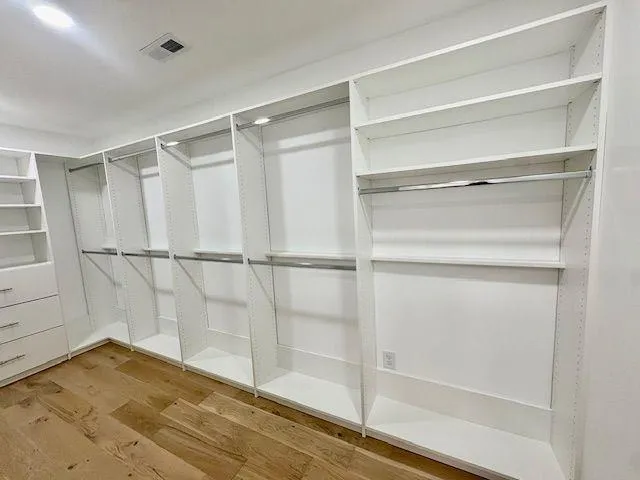 a view of wooden floor in a room