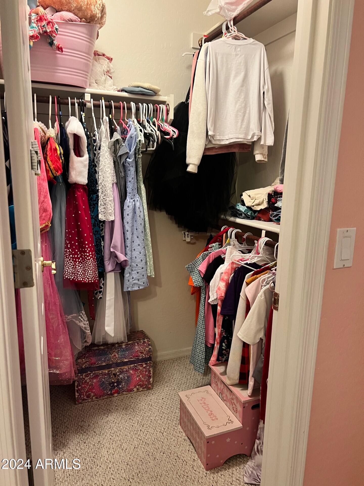 2081 East Desert Inn Drive Chandler, AZ 85249 - Photo 27 of 49 a view of walk in closet with clothes and shoes