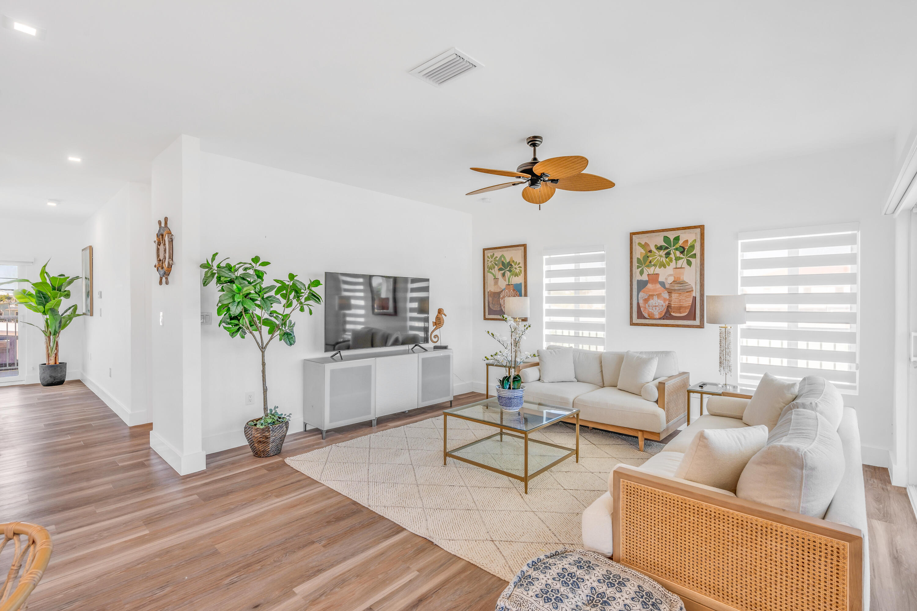 229 Upper Matecumbe Road Key Largo, FL 33037 - Photo 16 of 77 a living room with furniture and a potted plant