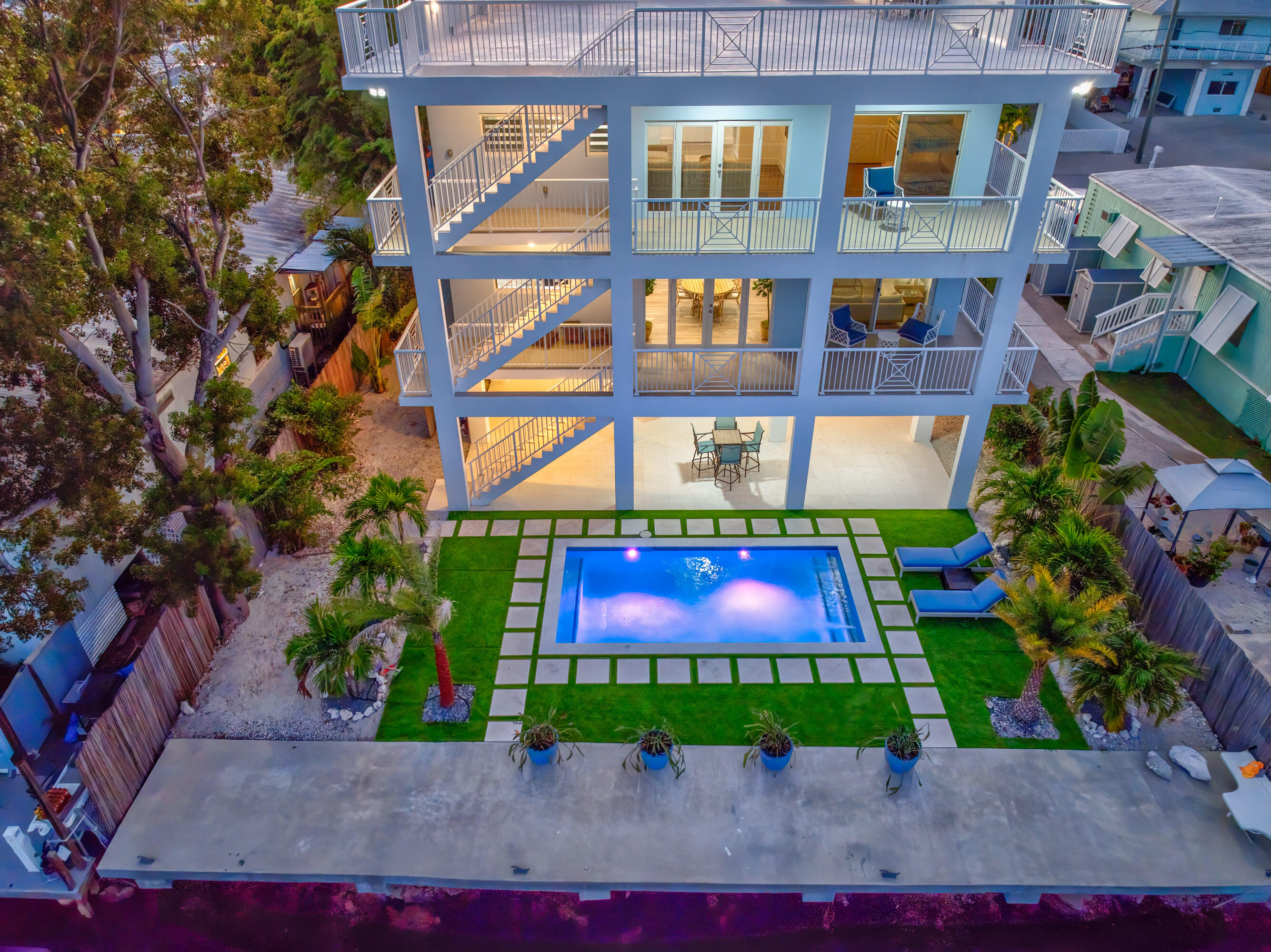 229 Upper Matecumbe Road Key Largo, FL 33037 - Photo 68 of 77 a view of houses with an outdoor space