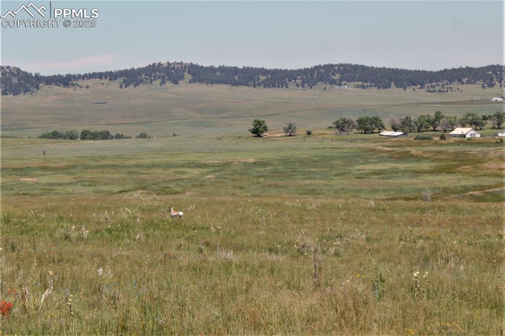 Mountain view with a rural view