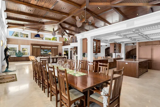 a view of a swimming pool with a yard