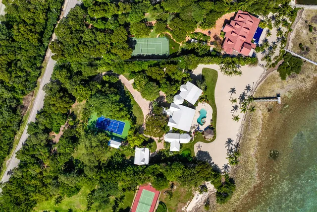 a view of an outdoor space with a lake view