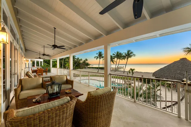 a view of a ocean with a palm tree