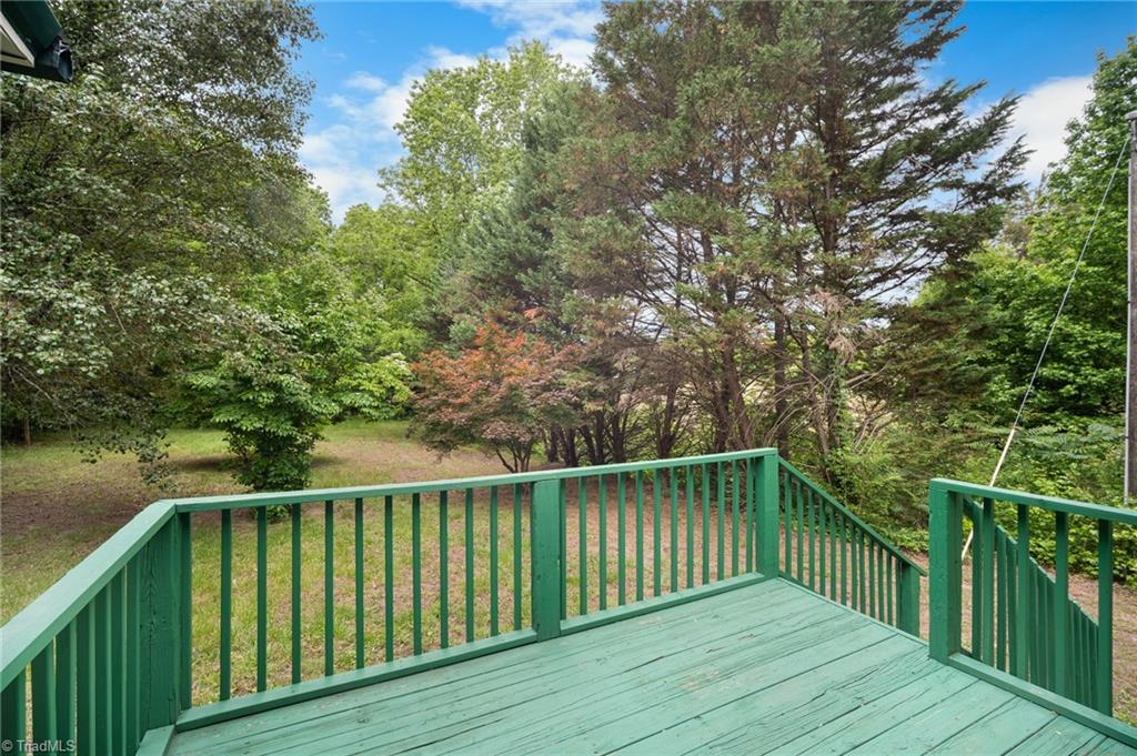 531 Frye Bridge Road Clemmons, NC 27012 - Photo 22 of 29 Enjoy your morning coffee and relax in nature on the back deck