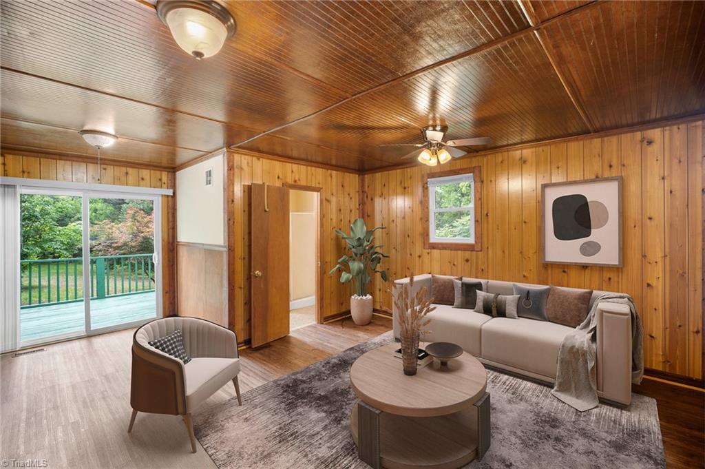 531 Frye Bridge Road Clemmons, NC 27012 - Photo 5 of 29 Virtually staged flex room staged as a living room