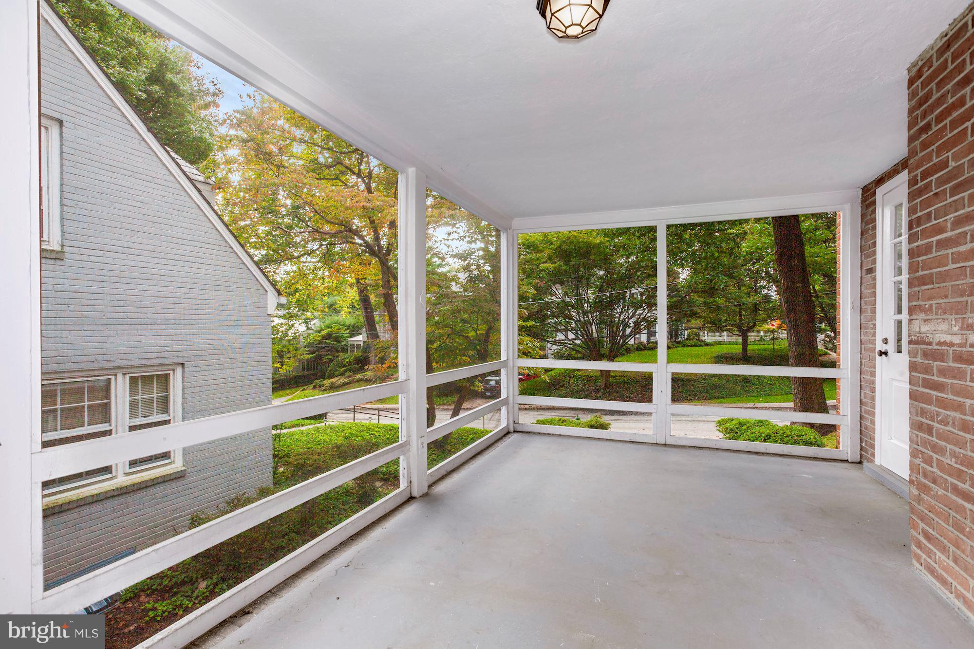 5223 Farrington Road Bethesda, MD 20816 - Photo 22 of 27 Side Screened-in Porch off Living Room