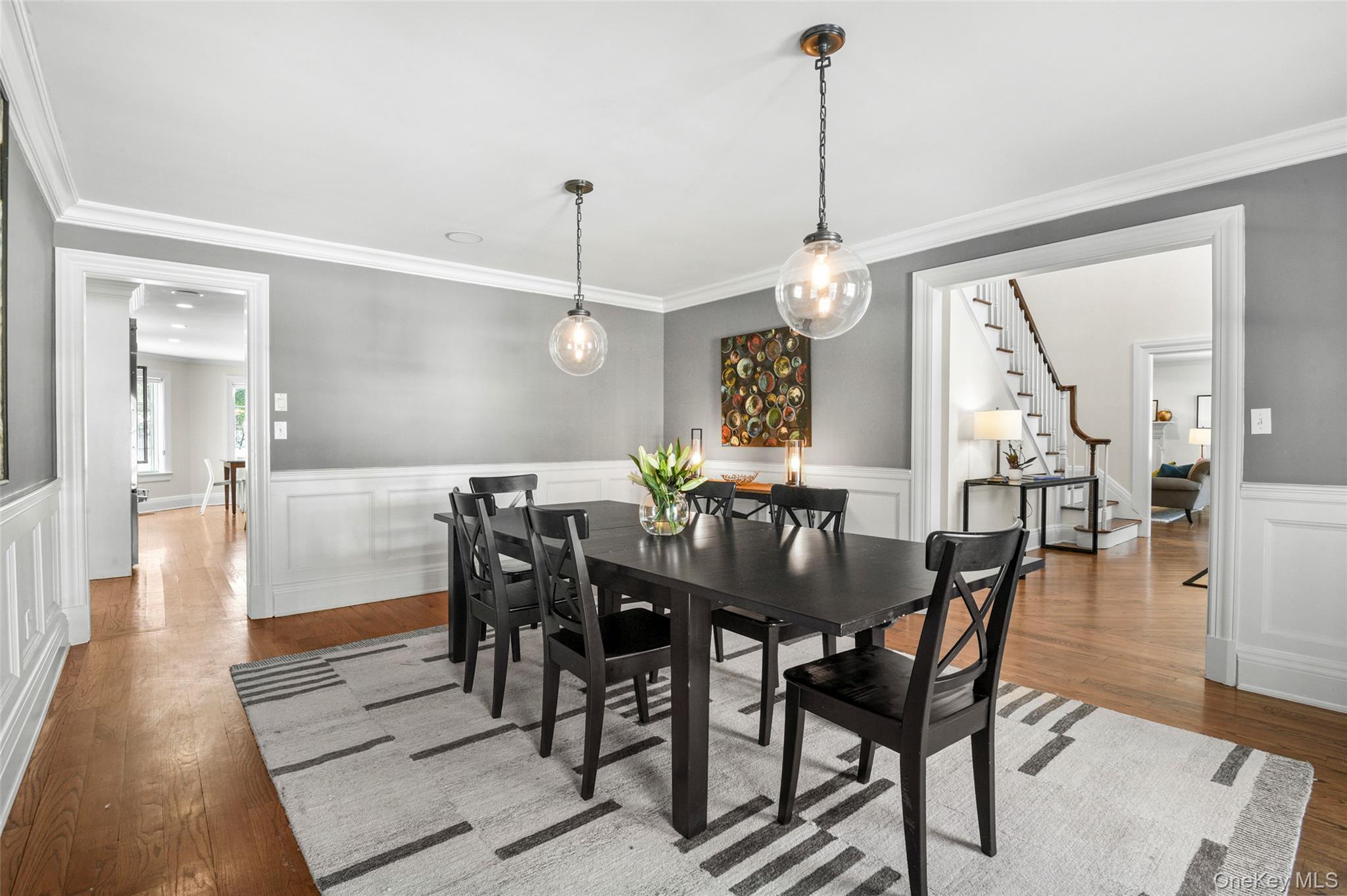 10 Hilltop Road Larchmont, NY 10538 - Photo 13 of 50 Spacious formal dining room with a view into the kitchen and entry foyer.