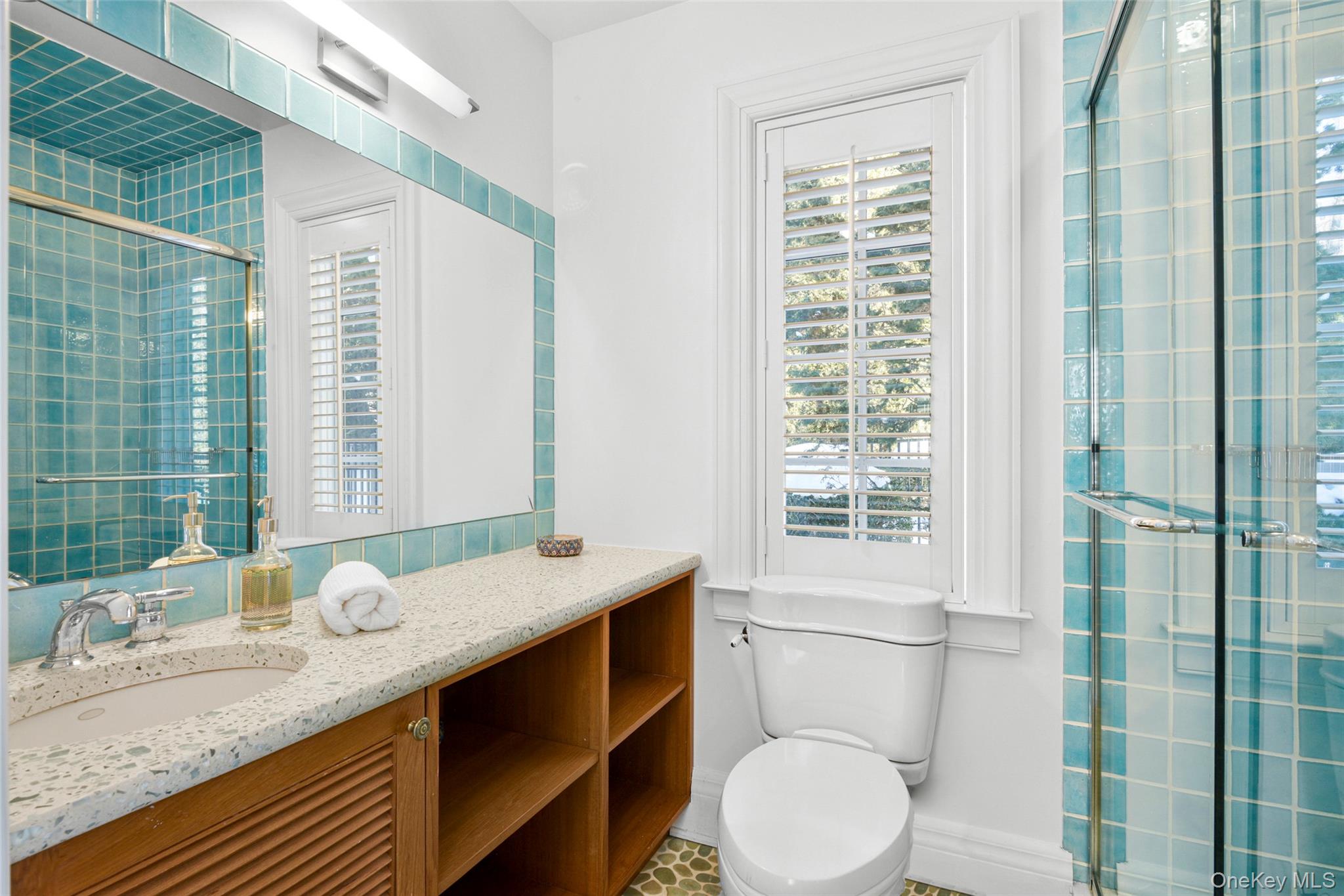 10 Hilltop Road Larchmont, NY 10538 - Photo 19 of 50 Full bathroom in the cabana area with easy pool access.
