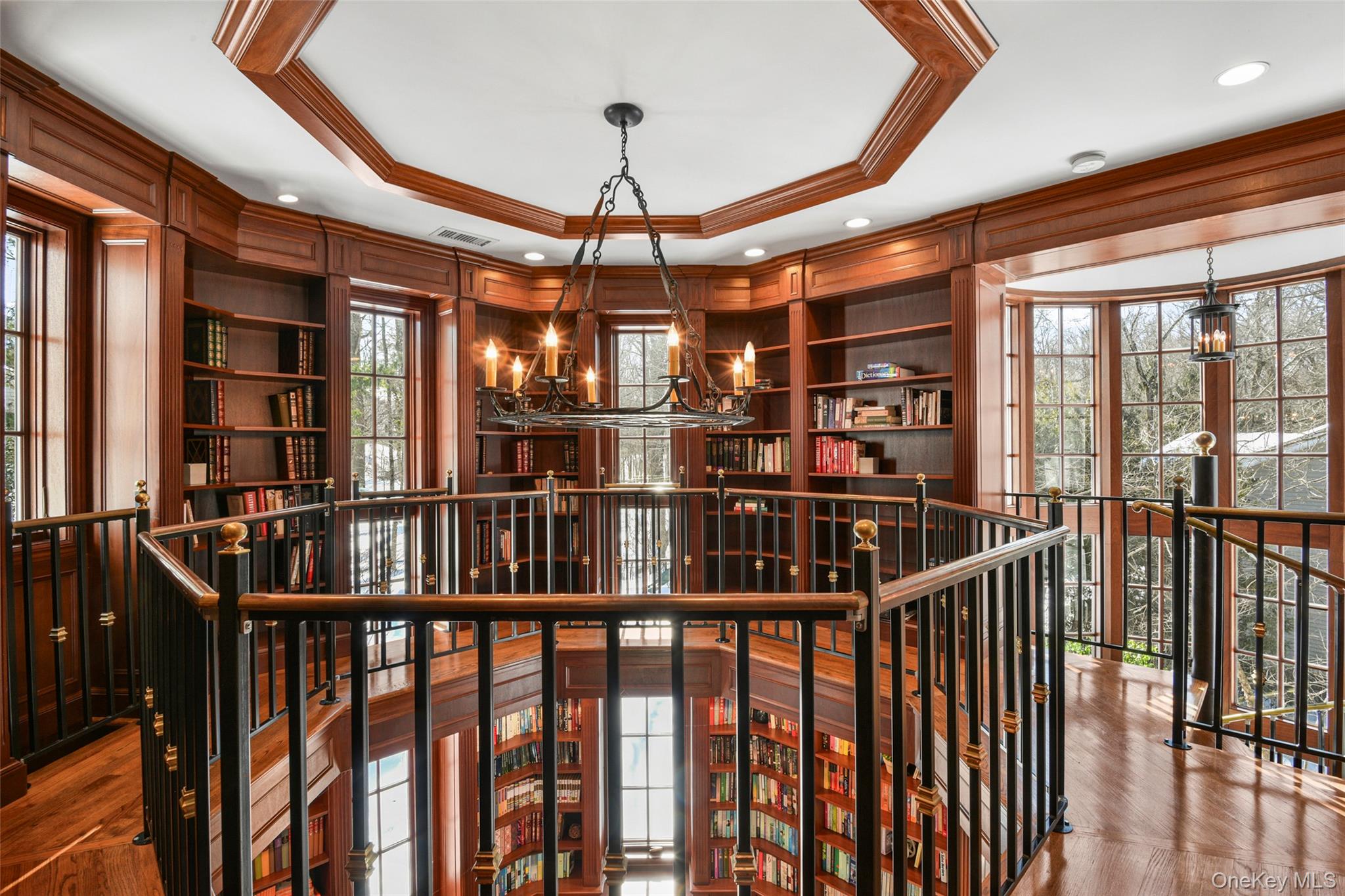 10 Hilltop Road Larchmont, NY 10538 - Photo 9 of 50 Upper level of the two-story library.