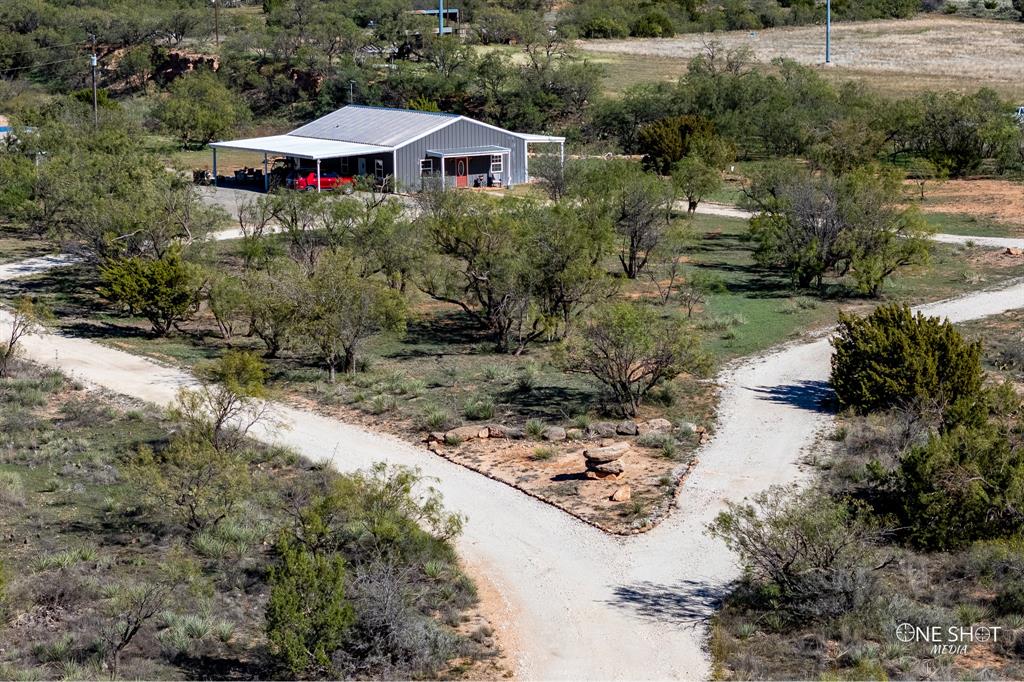 a aerial view of a house