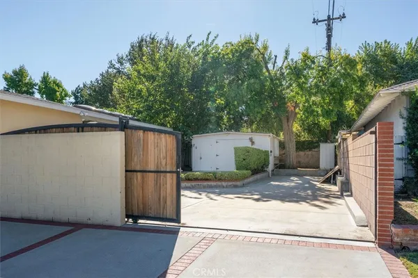a backyard of a house