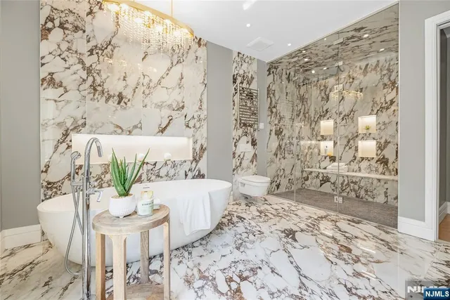 a living room with a couch and a table