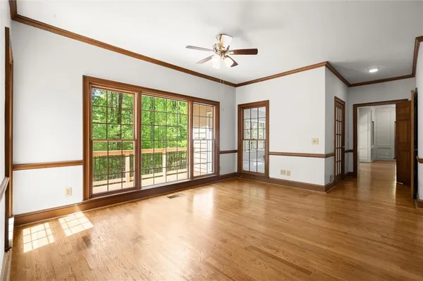a view of an empty room