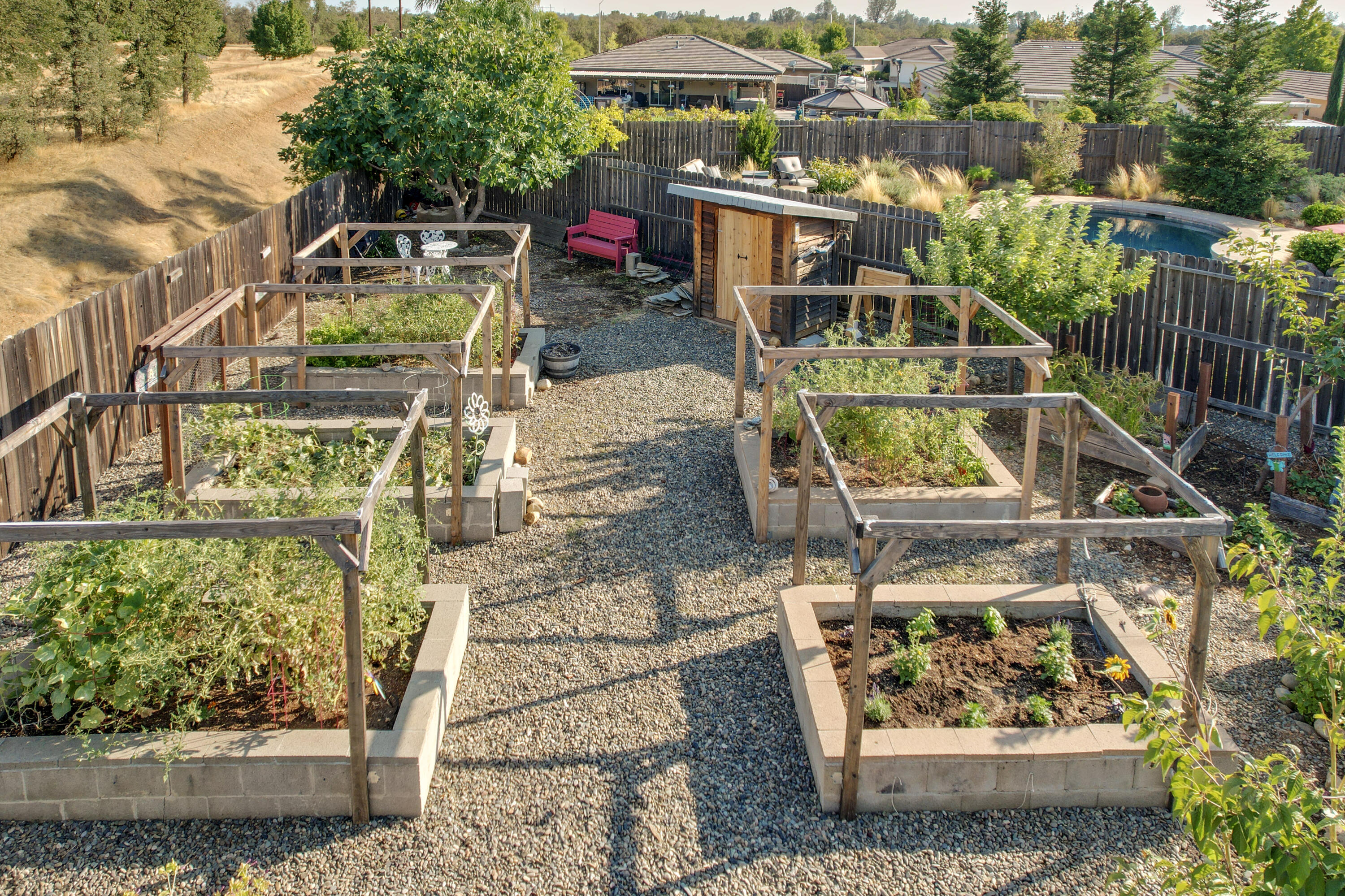 3863 Indian Wells Lane Redding, CA 96002 - Photo 39 of 63 a view of multiple houses with outdoor space