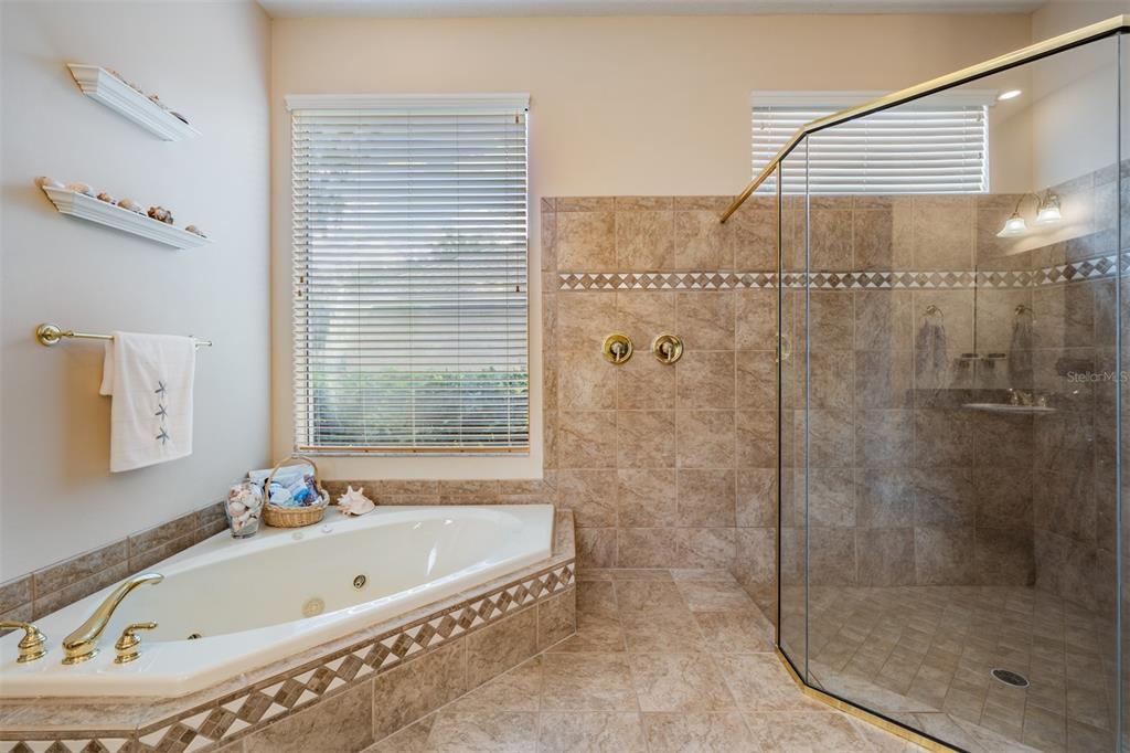 3727 Janus Way Palm Harbor, FL 34685 - Photo 25 of 98 a bathroom with a bath tub and a shower