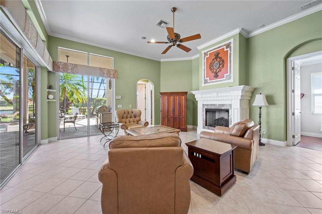8478 Sedonia Circle Estero, FL 33967 - Photo 21 of 50 Family room w/fireplace