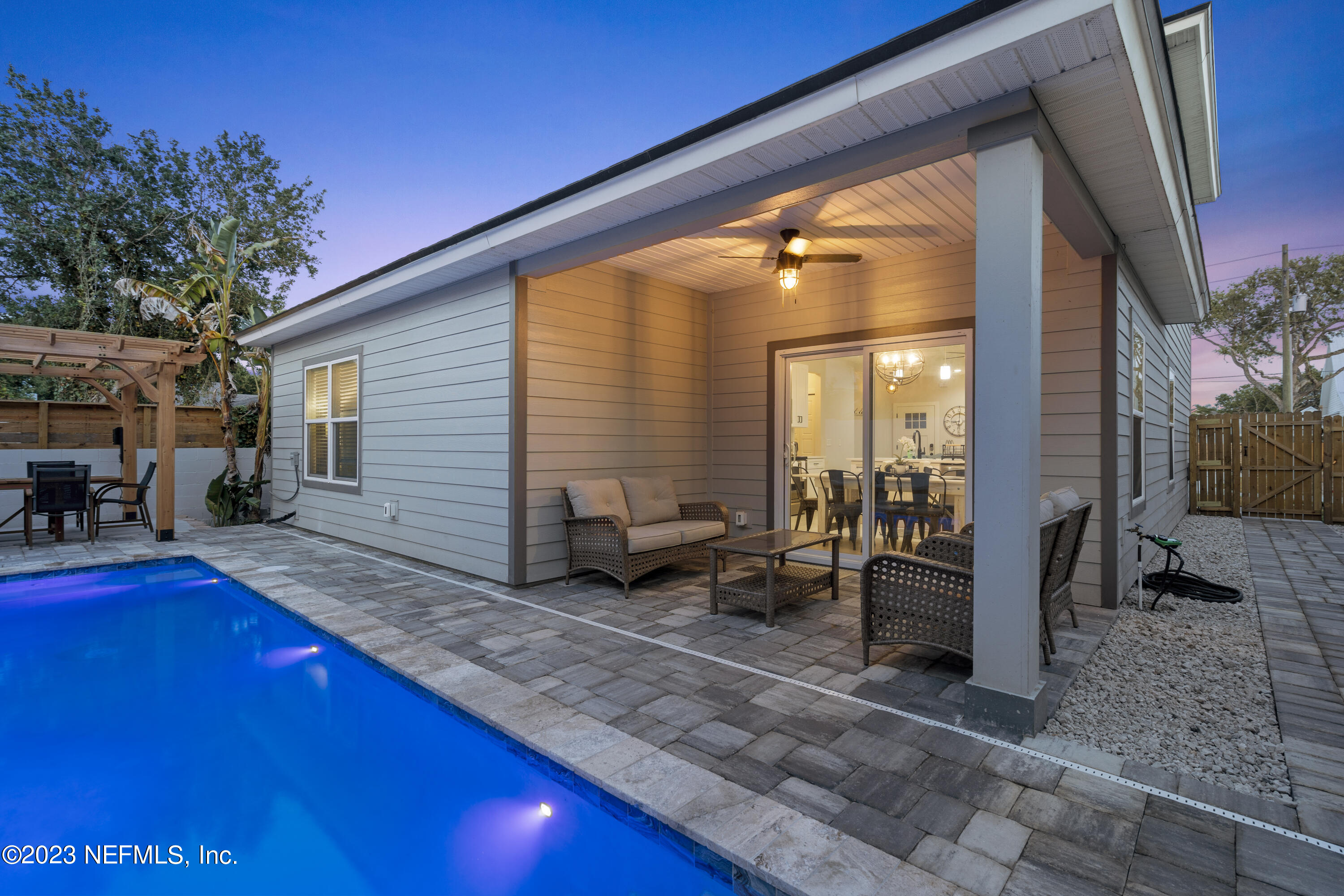 310 3rd Street St. Augustine, FL 32084 - Photo 34 of 46 a view of living room with patio