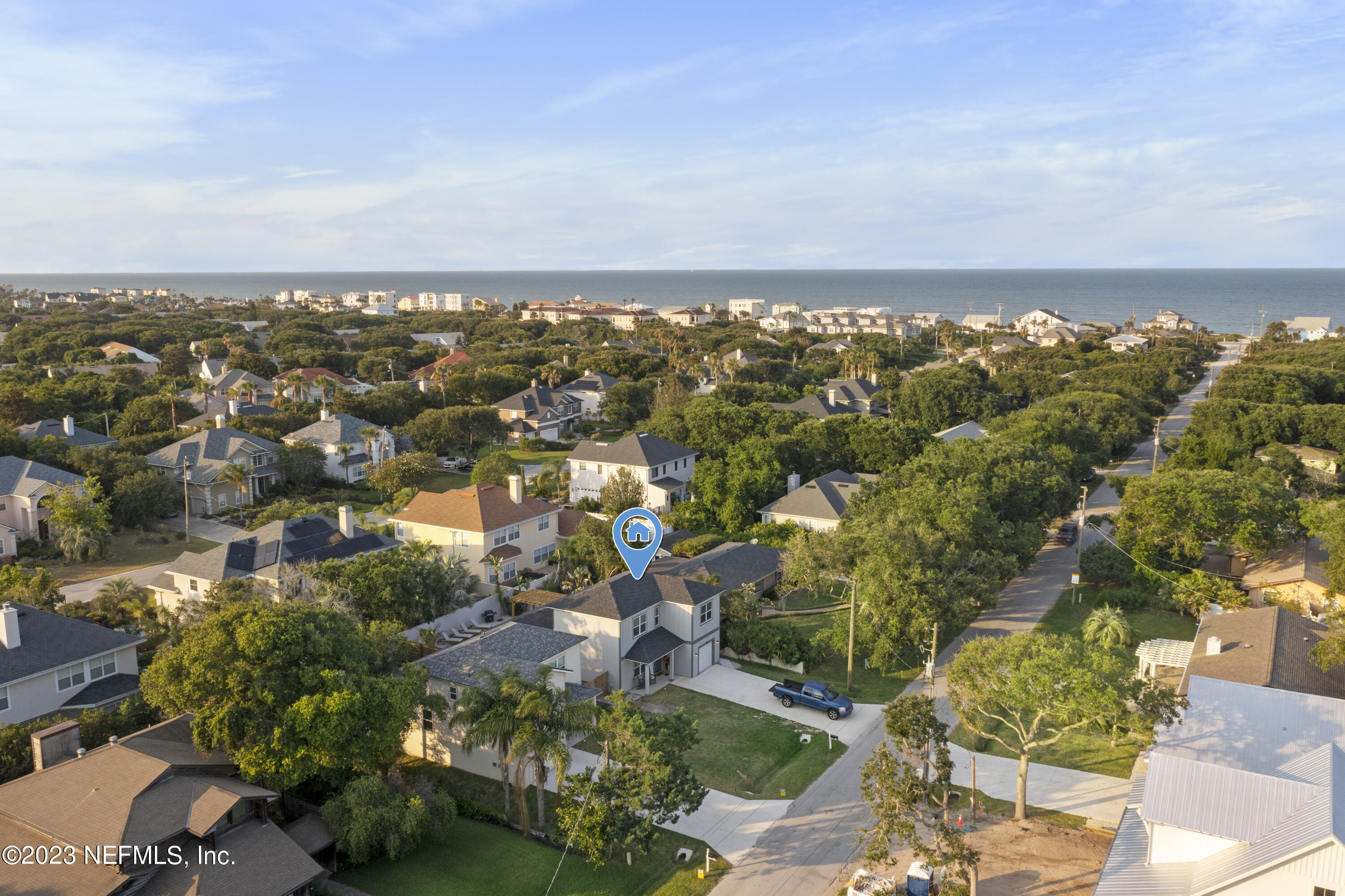 310 3rd Street St. Augustine, FL 32084 - Photo 5 of 46 an aerial view of multiple house