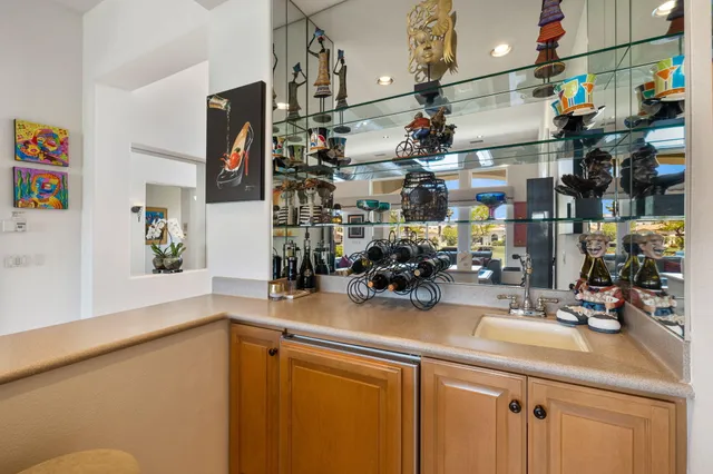 a living room with furniture fireplace and flat screen tv