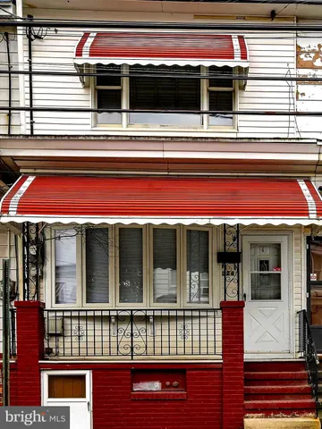 a view of a building with a large window