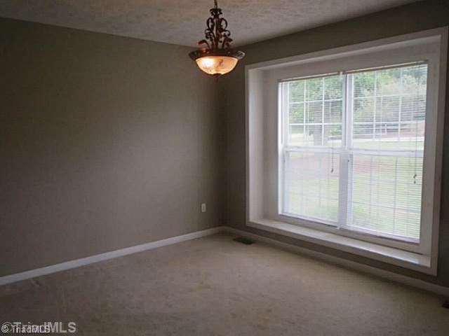 110 Aaron Road Elkin, NC 28621 - Photo 5 of 16 Dining Room. The dining room features large windows providing a view of the front yard.
