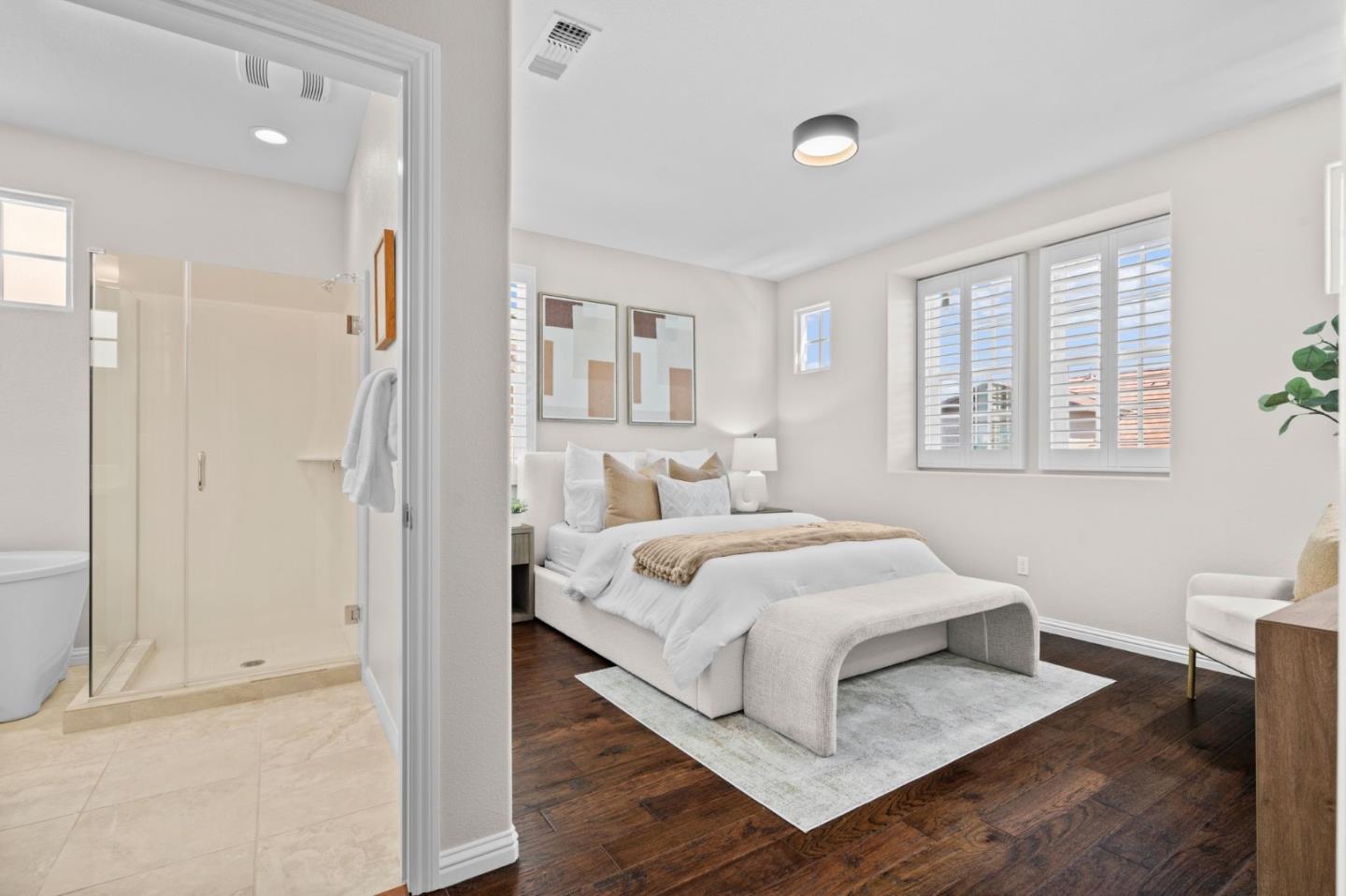 3406 Pyramid Way Mountain View, CA 94043 - Photo 16 of 41 a bedroom with a bed and a window