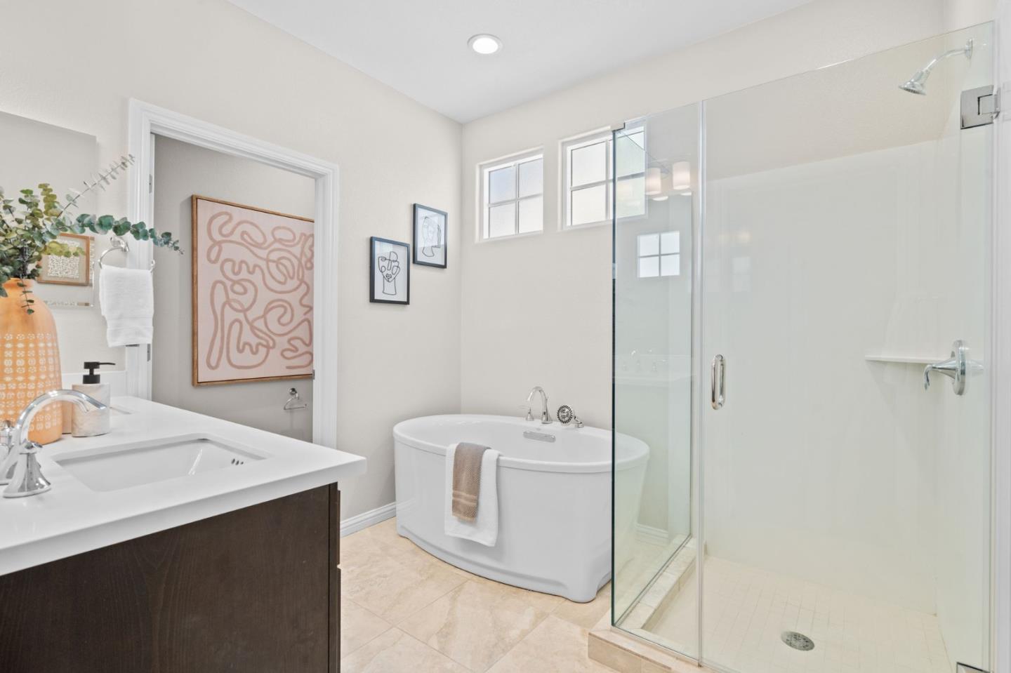 3406 Pyramid Way Mountain View, CA 94043 - Photo 17 of 41 a bathroom with a sink a toilet and shower