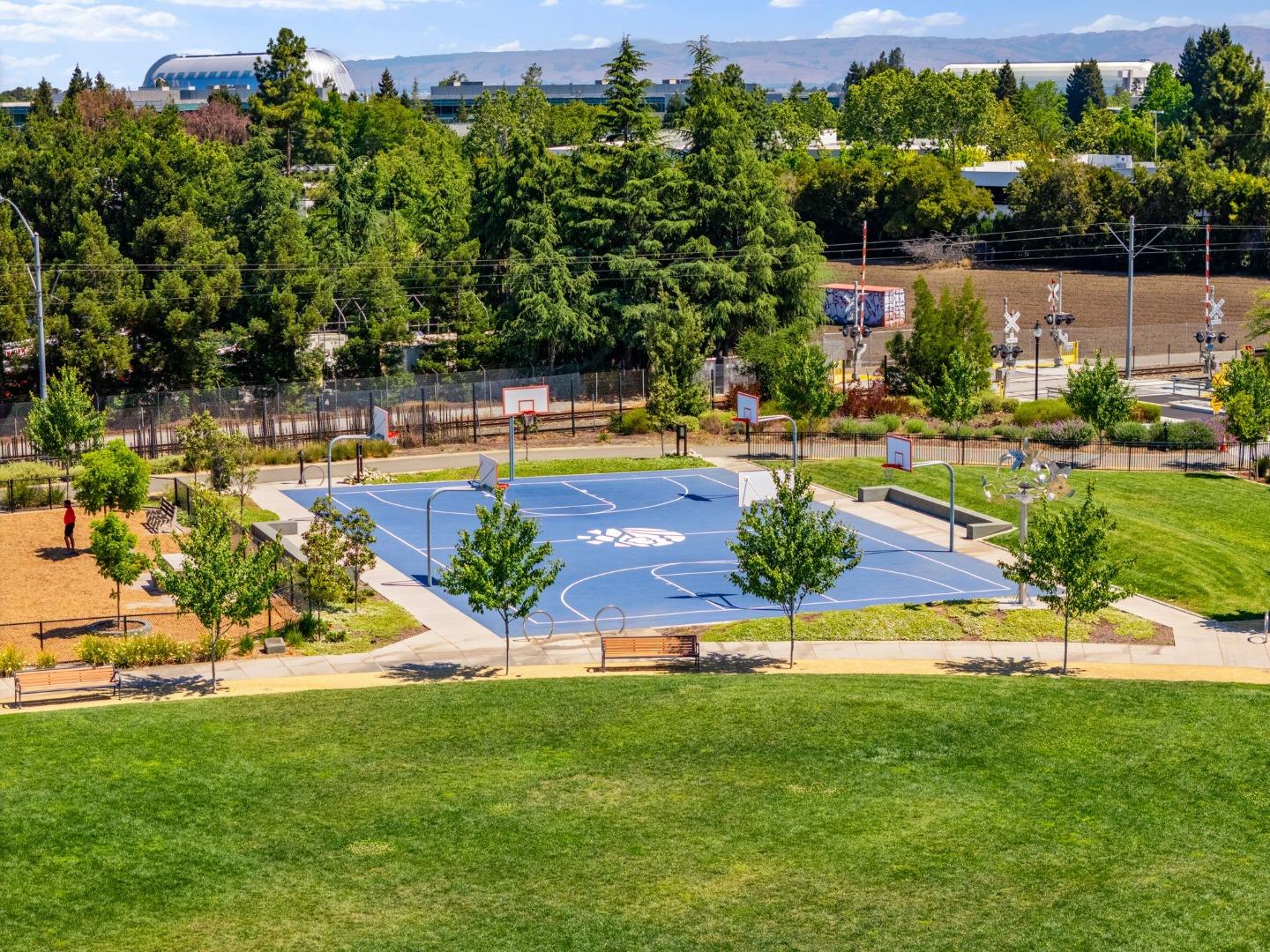 3406 Pyramid Way Mountain View, CA 94043 - Photo 39 of 41 a view of a swimming pool with a patio and a garden