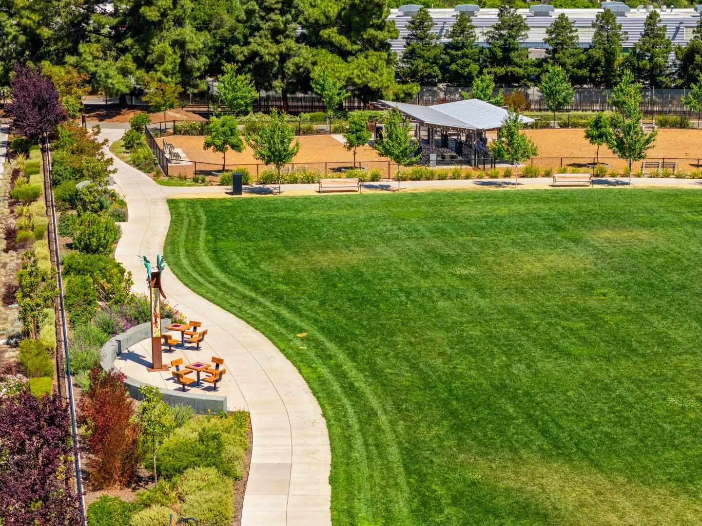 3406 Pyramid Way Mountain View, CA 94043 - Photo 40 of 41 a swimming pool with outdoor seating and yard