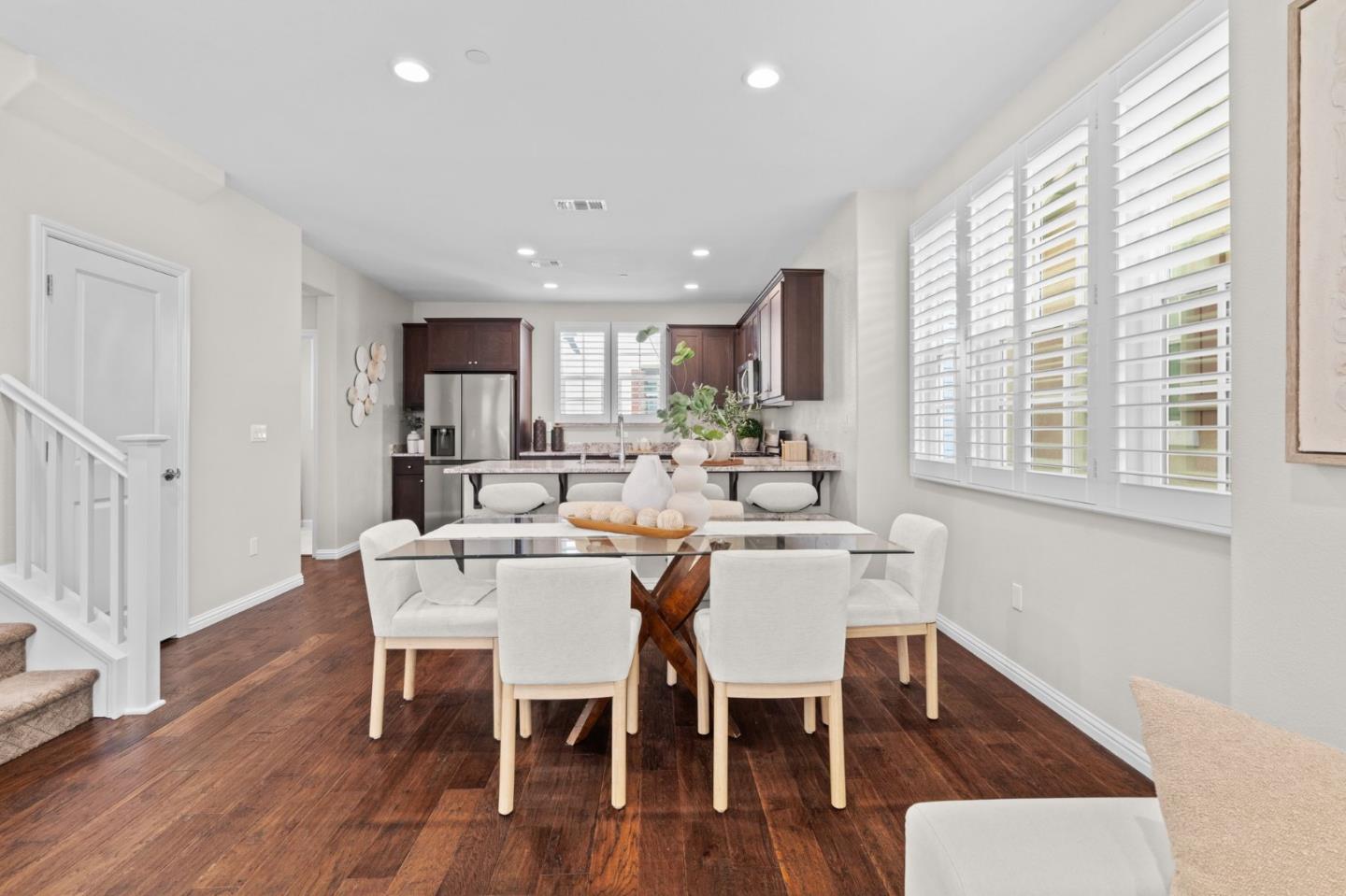 3406 Pyramid Way Mountain View, CA 94043 - Photo 6 of 41 a view of a dining room with furniture and wooden floor