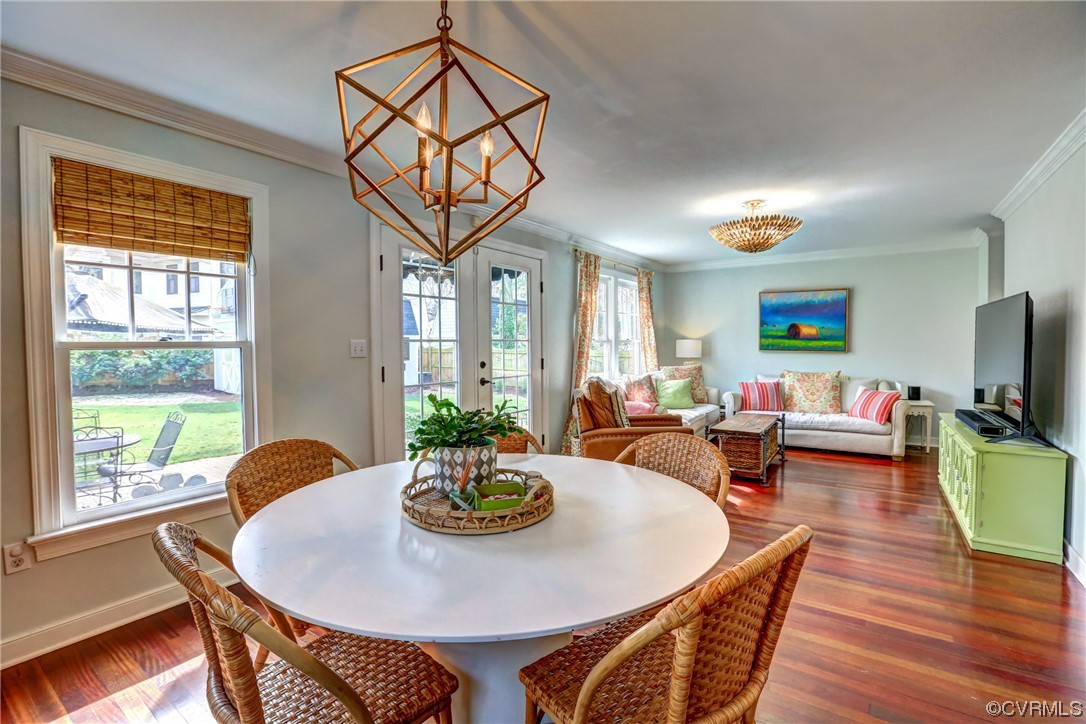 903 Baldwin Road Henrico, VA 23229 - Photo 22 of 46 a view of a dining room with furniture window and wooden floor